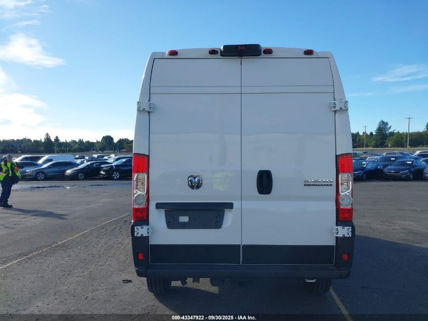 2024 Ram Promaster 2500 Tradesman High Roof 159 Wb W/Pass Seat VIN: 3C6LRVDG5RE140340 Lot: 43347922