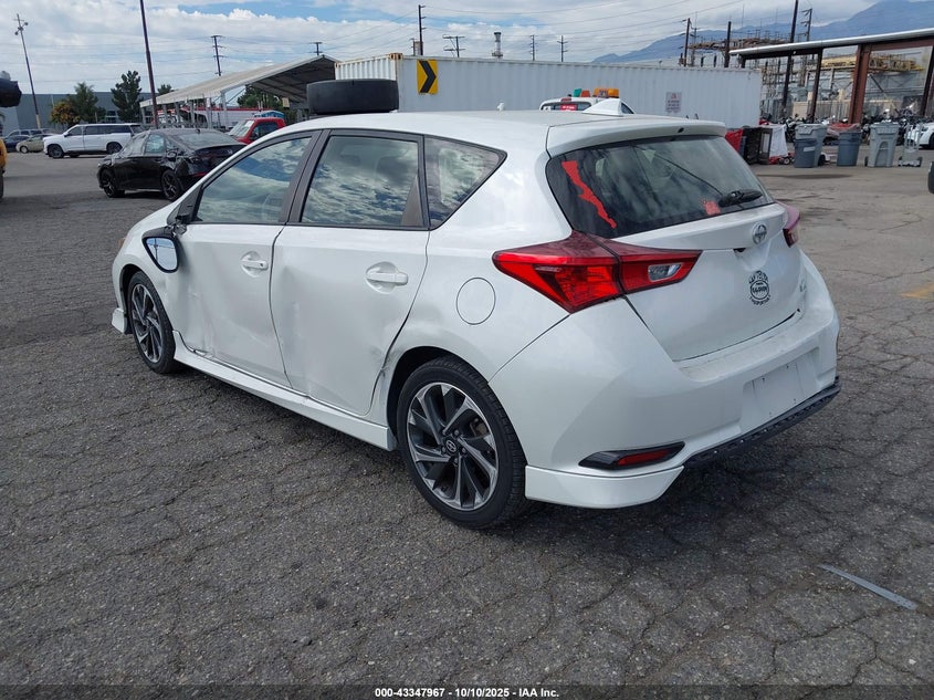 Vin: jtnkarje2gj517580, lot: 43842681, toyota scion im 20163