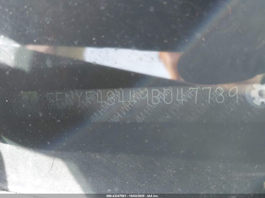 2009 Honda Pilot Ex VIN: 5FNYF48449B047739 Lot: 43347981