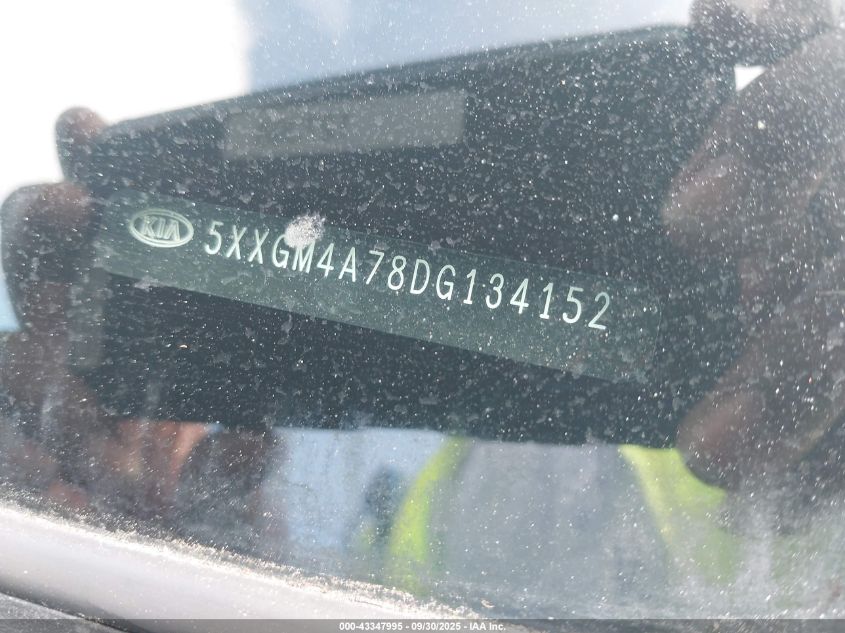 2013 Kia Optima Lx VIN: 5XXGM4A78DG134152 Lot: 43347995
