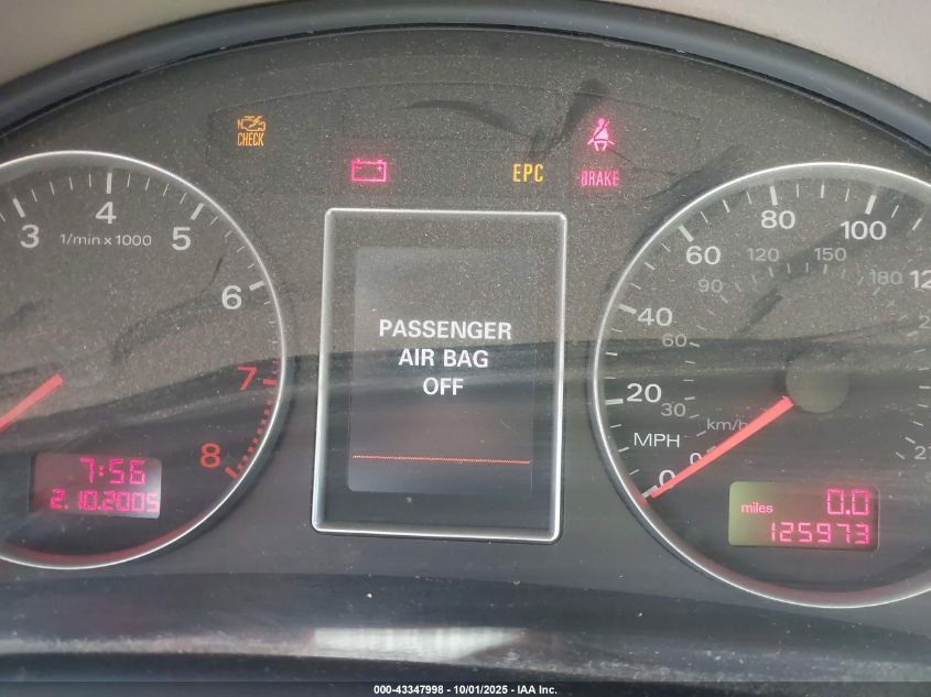 2006 Audi A4 2.0T VIN: WAUDF78E56A224339 Lot: 43347998