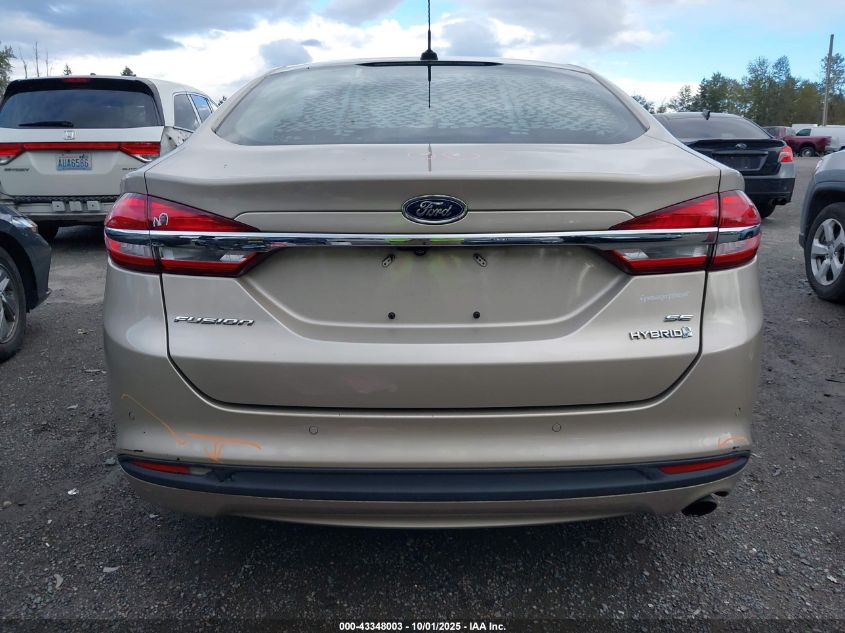 2017 Ford Fusion Hybrid Se VIN: 3FA6P0LU2HR130013 Lot: 43348003