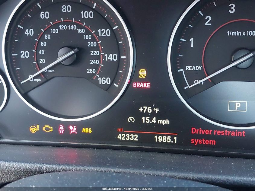 2016 BMW 328I VIN: WBA8E9G58GNT82198 Lot: 43348119