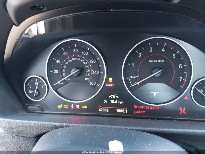 2016 BMW 328I VIN: WBA8E9G58GNT82198 Lot: 43348119