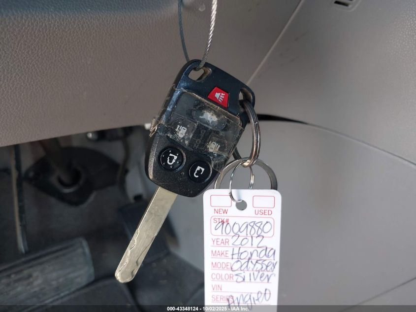 2012 Honda Odyssey Ex-L VIN: 5FNRL5H64CB038986 Lot: 43348124