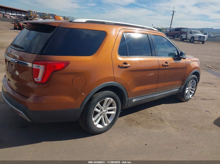Vin: 1fm5k7d88hga12355, lot: 43842945, ford explorer xlt 20174