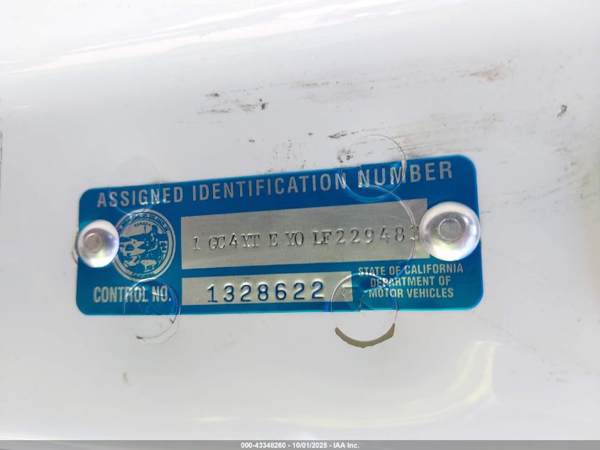 2020 Chevrolet Silverado 3500Hd 4Wd Long Bed Lt VIN: 1GC4YTEY0LF229483 Lot: 43348260