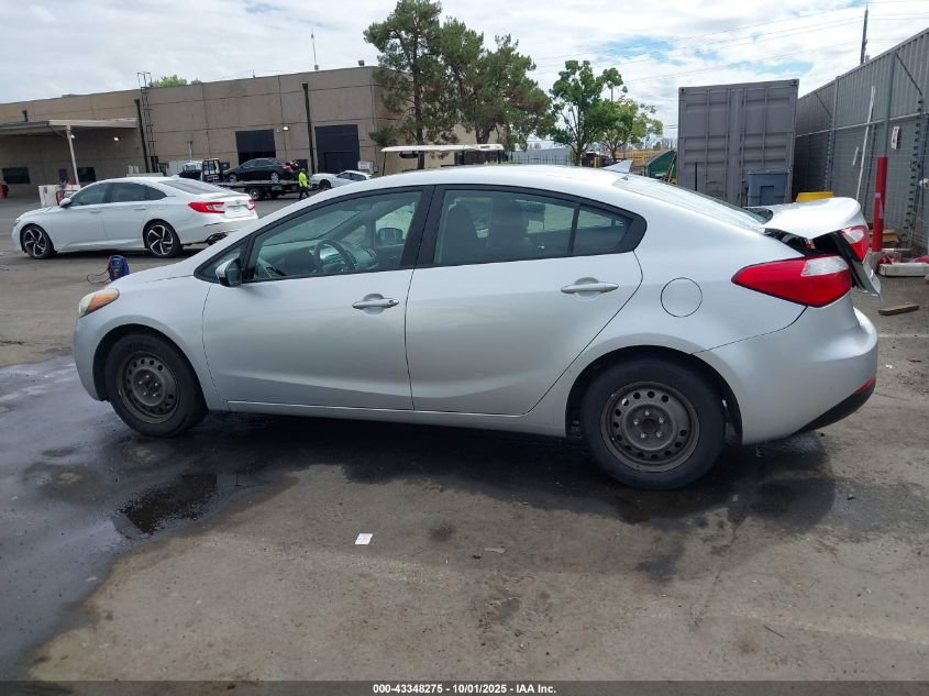 2014 Kia Forte Lx VIN: KNAFK4A66E5254589 Lot: 43348275