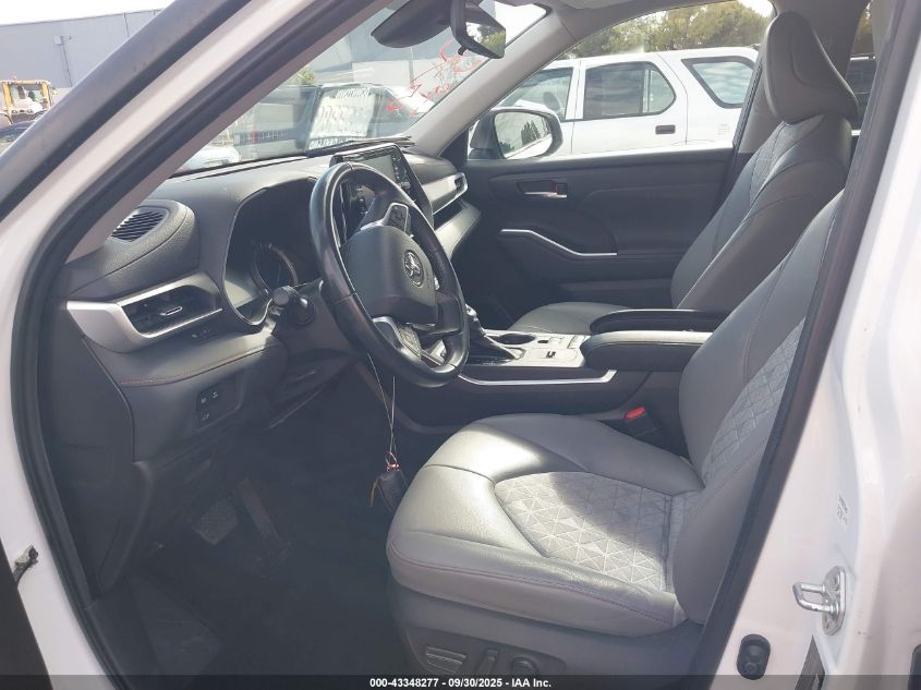 2022 Toyota Highlander Hybrid Xle Bronze Edition VIN: 5TDAARAH4NS514822 Lot: 43348277