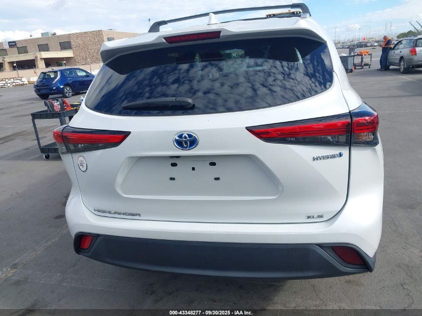 2022 Toyota Highlander Hybrid Xle Bronze Edition VIN: 5TDAARAH4NS514822 Lot: 43348277