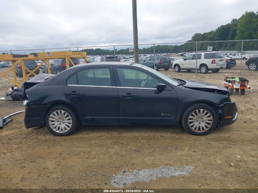 2010 Ford Fusion Hybrid VIN: 3FADP0L31AR368357 Lot: 43348373