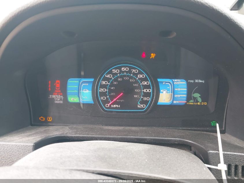 2010 Ford Fusion Hybrid VIN: 3FADP0L31AR368357 Lot: 43348373