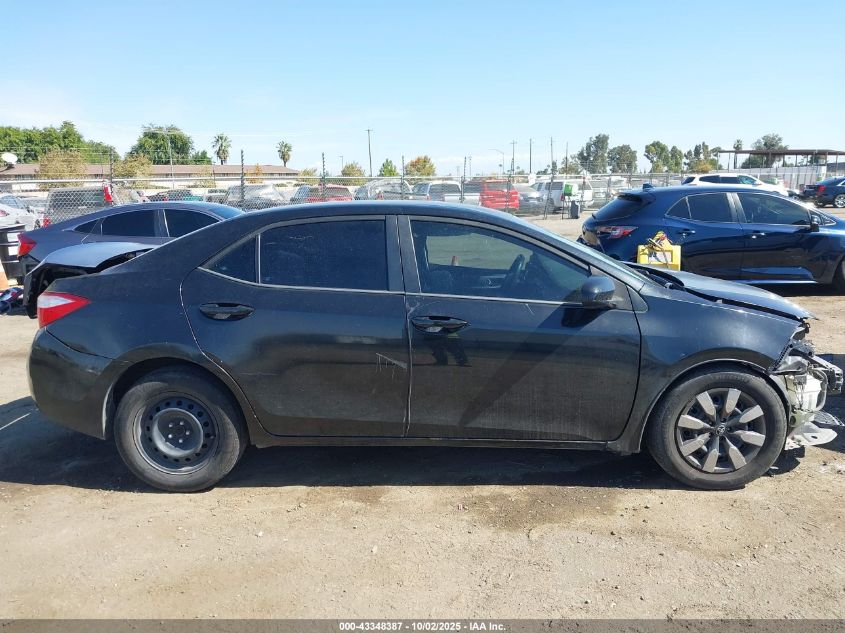 2015 Toyota Corolla Le VIN: 5YFBURHE2FP330643 Lot: 43348387