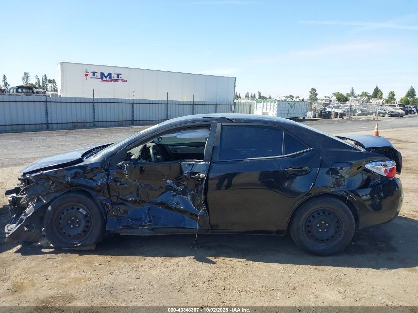 2015 Toyota Corolla Le VIN: 5YFBURHE2FP330643 Lot: 43348387