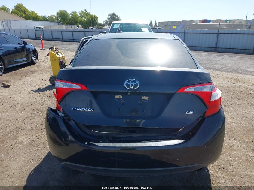 2015 Toyota Corolla Le VIN: 5YFBURHE2FP330643 Lot: 43348387