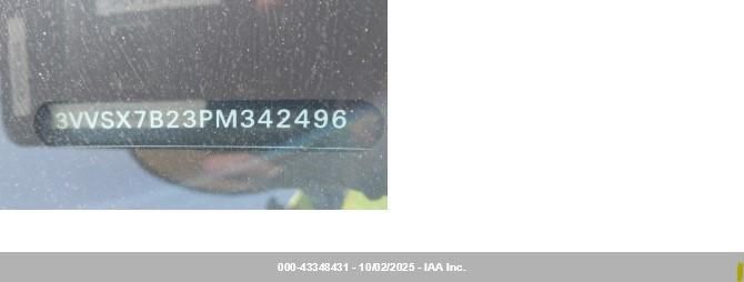 2023 Volkswagen Taos 1.5T Se VIN: 3VVSX7B23PM342496 Lot: 43348431