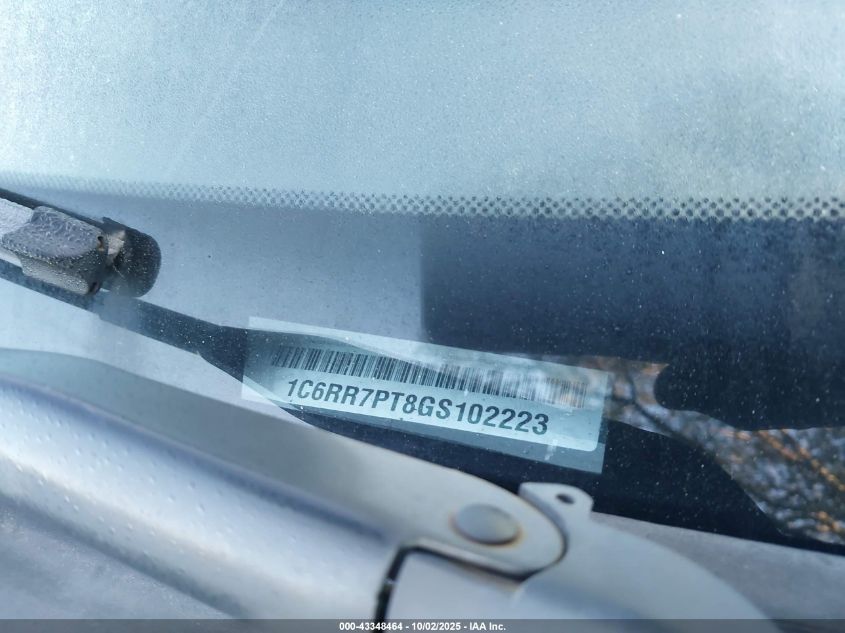 2016 Ram 1500 Longhorn Limited VIN: 1C6RR7PT8GS102223 Lot: 43348464