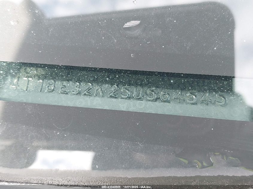 2005 Toyota Camry Le VIN: 4T1BE32K25U564545 Lot: 43348505