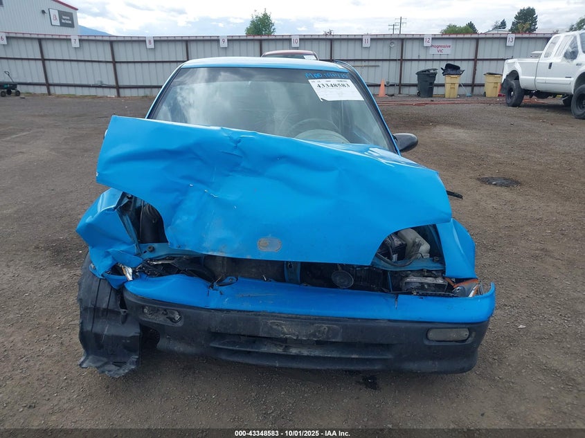 1992 Geo Metro Lsi VIN: 2C1MR2464N6719118 Lot: 43348583