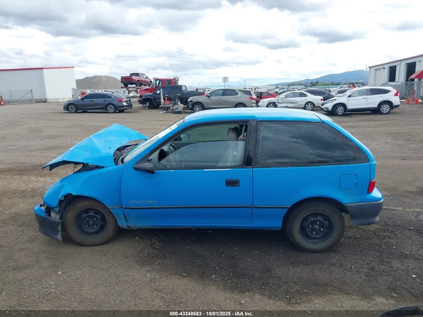 1992 Geo Metro Lsi VIN: 2C1MR2464N6719118 Lot: 43348583