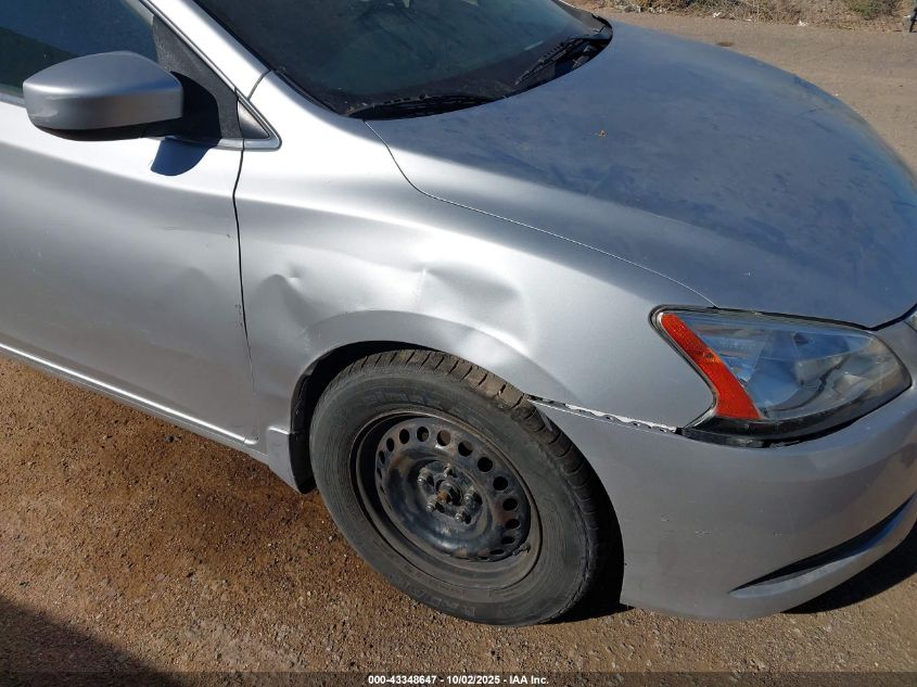 2015 Nissan Sentra S VIN: 3N1AB7AP5FY344489 Lot: 43348647