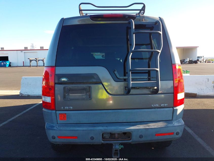 2006 Land Rover Lr3 V8 Se VIN: SALAE25406A384726 Lot: 43348695