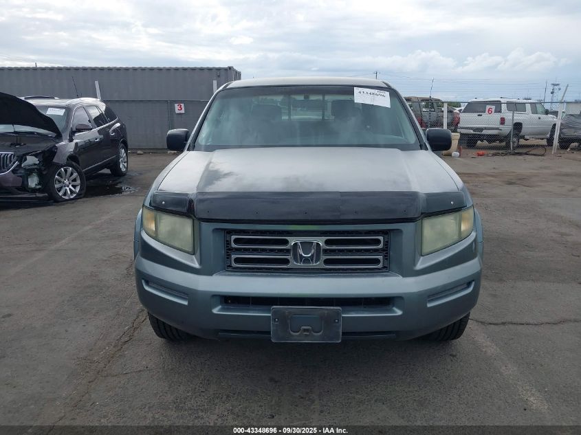 2006 Honda Ridgeline Rt VIN: 2HJYK16226H533009 Lot: 43348696