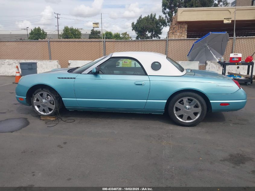 2002 Ford Thunderbird VIN: 1FAHP60A22Y125876 Lot: 43348720