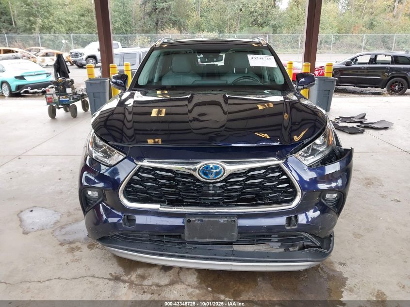 2020 Toyota Highlander Hybrid Platinum VIN: 5TDEBRCHXLS010851 Lot: 43348725