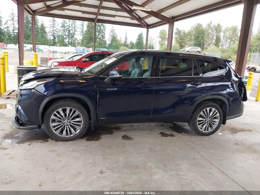 2020 Toyota Highlander Hybrid Platinum VIN: 5TDEBRCHXLS010851 Lot: 43348725