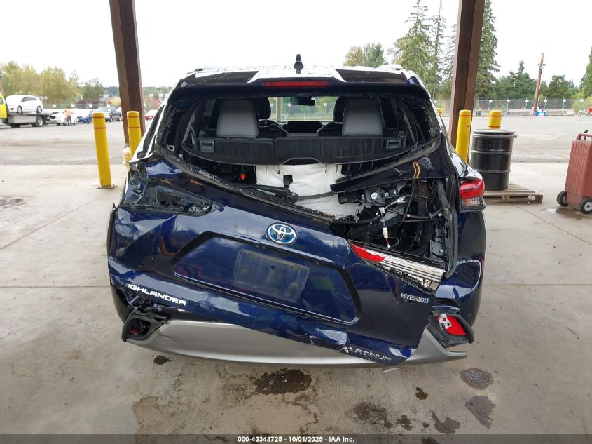 2020 Toyota Highlander Hybrid Platinum VIN: 5TDEBRCHXLS010851 Lot: 43348725
