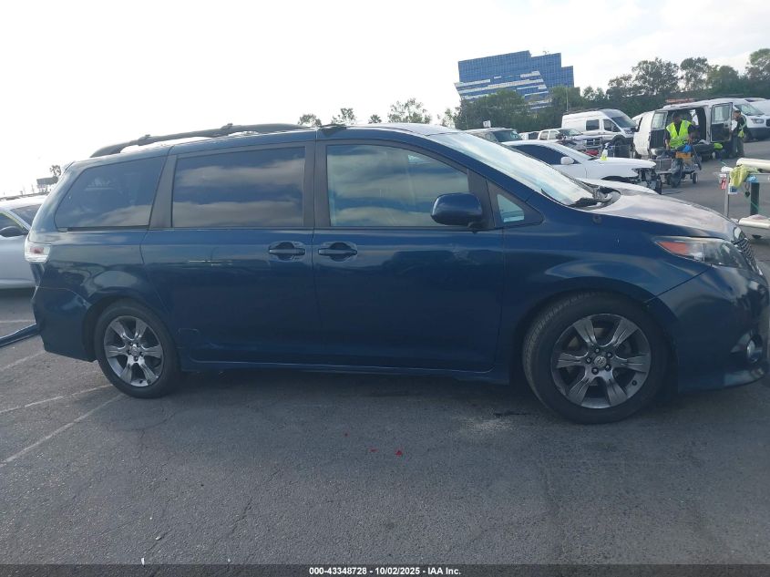 2012 Toyota Sienna Se 8 Passenger VIN: 5TDXK3DC7CS232806 Lot: 43348728