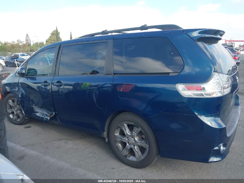 2012 Toyota Sienna Se 8 Passenger VIN: 5TDXK3DC7CS232806 Lot: 43348728