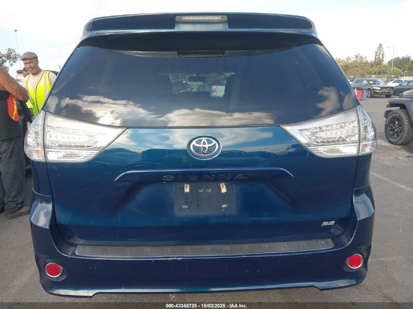 2012 Toyota Sienna Se 8 Passenger VIN: 5TDXK3DC7CS232806 Lot: 43348728