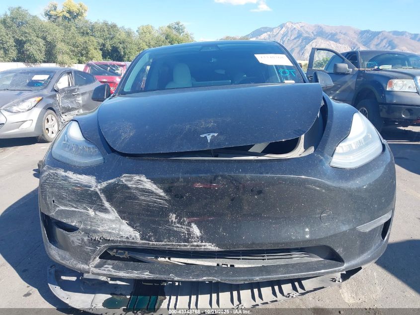 2021 Tesla Model Y Long Range Dual Motor All-Wheel Drive VIN: 5YJYGDEE0MF187161 Lot: 43348768