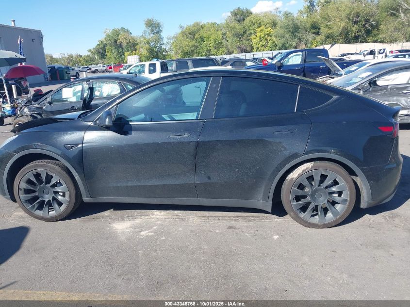 2021 Tesla Model Y Long Range Dual Motor All-Wheel Drive VIN: 5YJYGDEE0MF187161 Lot: 43348768