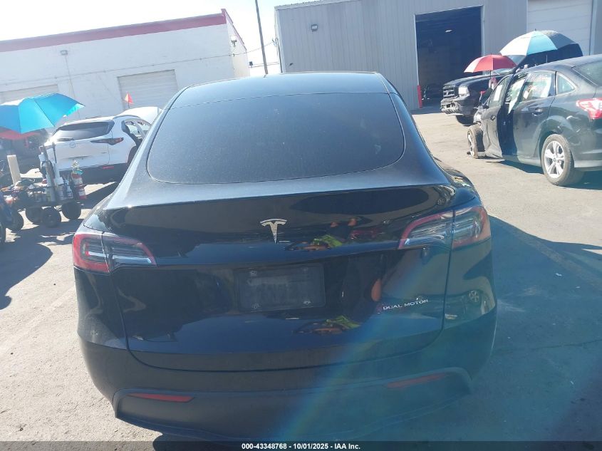 2021 Tesla Model Y Long Range Dual Motor All-Wheel Drive VIN: 5YJYGDEE0MF187161 Lot: 43348768