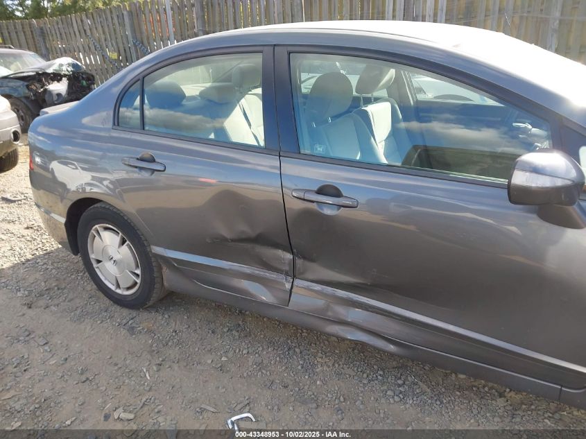 2010 Honda Civic Hybrid VIN: JHMFA3F23AS003884 Lot: 43348953