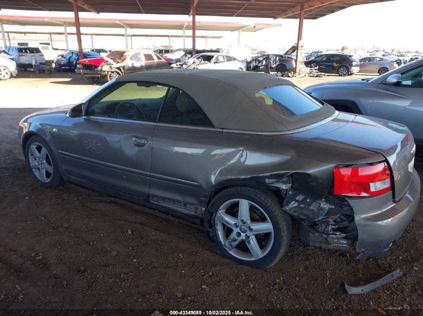 2005 Audi A4 1.8T VIN: WAUAC48H75K004472 Lot: 43349089