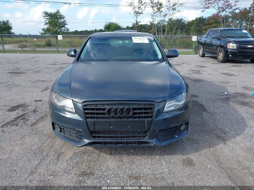 2009 Audi A4 2.0T Premium VIN: WAUCF78K19N065821 Lot: 43349225