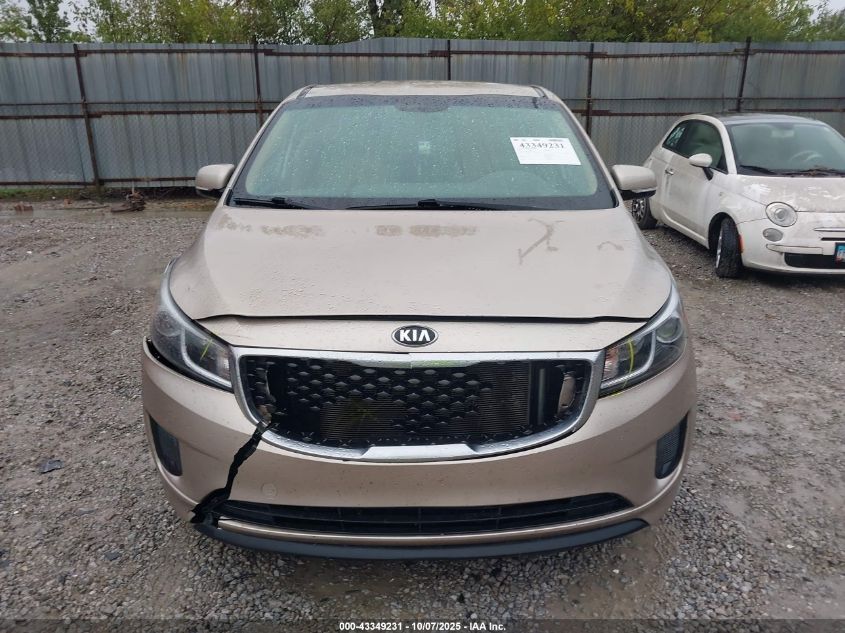 2017 Kia Sedona Lx VIN: KNDMB5C13H6231948 Lot: 43349231