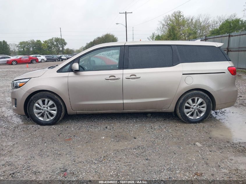 2017 Kia Sedona Lx VIN: KNDMB5C13H6231948 Lot: 43349231