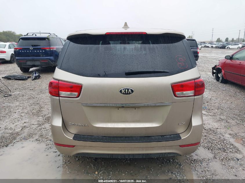 2017 Kia Sedona Lx VIN: KNDMB5C13H6231948 Lot: 43349231