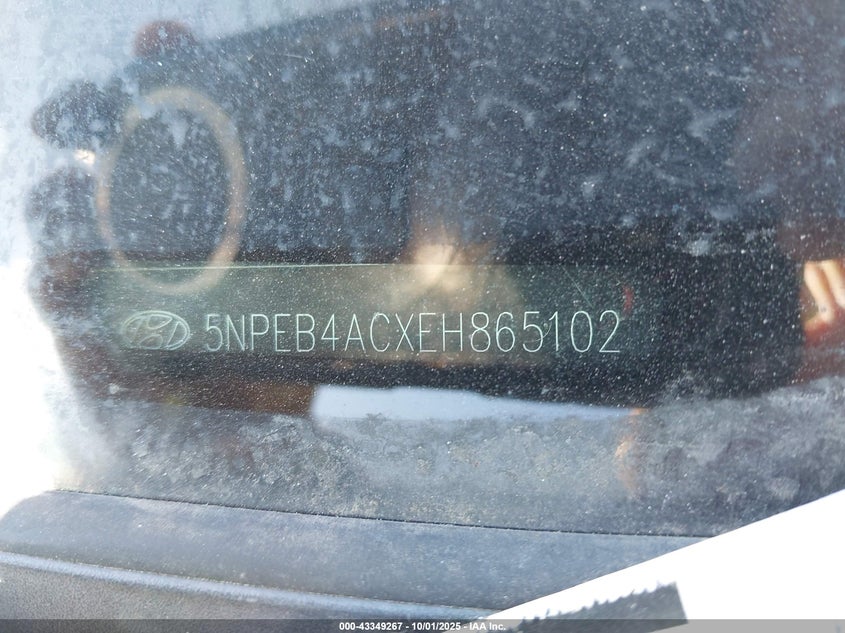 2014 HYUNDAI SONATA GLS - 5NPEB4ACXEH865102