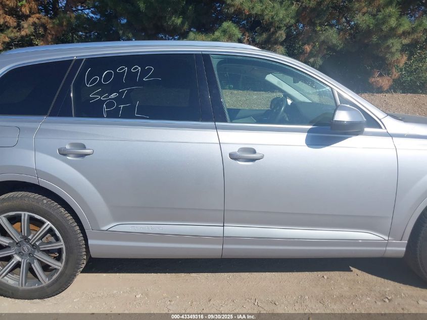 2017 AUDI Q7 3.0T PREMIUM WA1VAAF73HD056168