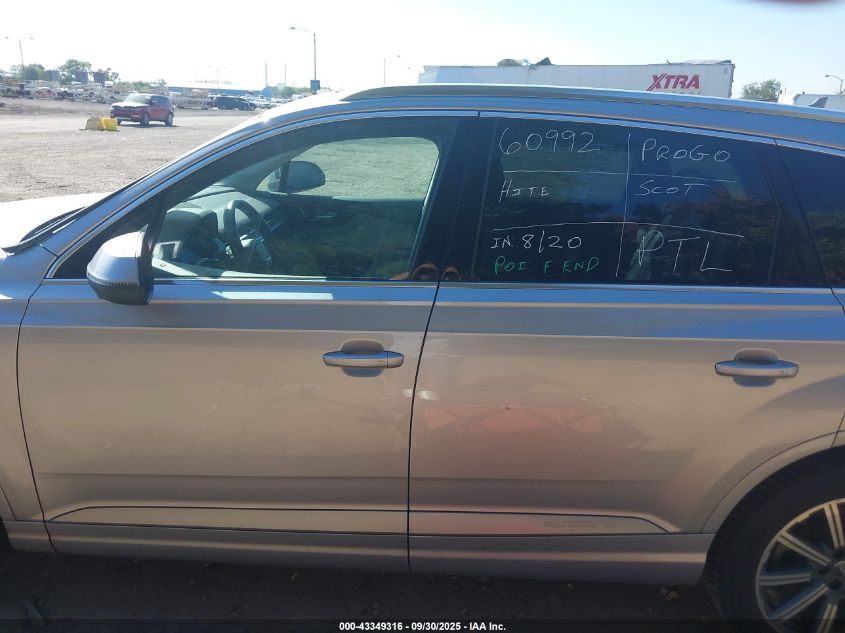 2017 AUDI Q7 3.0T PREMIUM WA1VAAF73HD056168