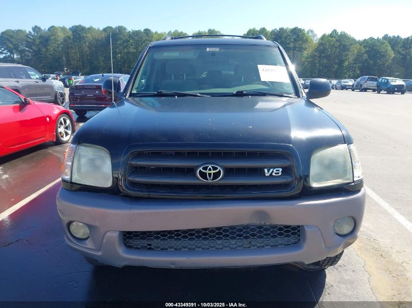 2002 Toyota Sequoia Sr5 V8 VIN: 5TDBT44A52S069048 Lot: 43349391