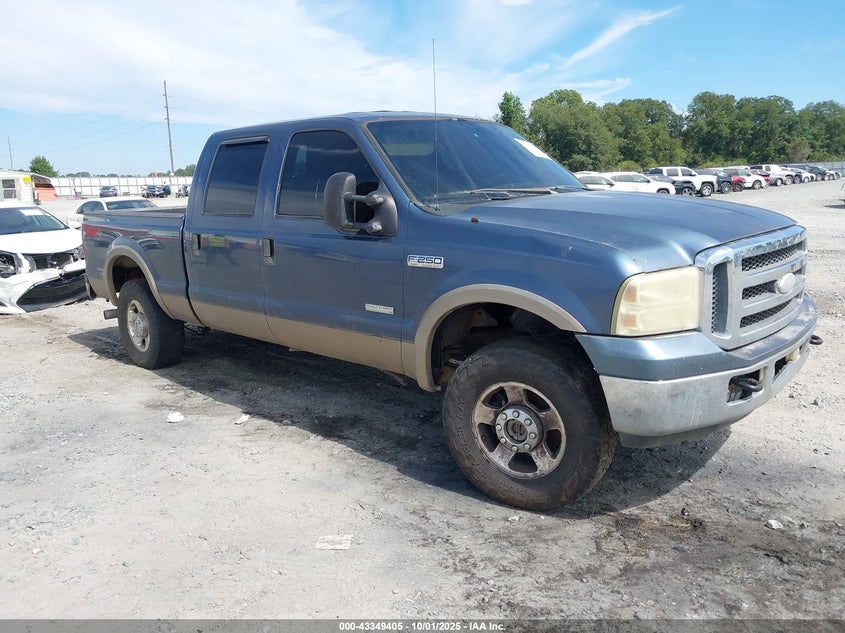 2005 Ford F-250 Lariat/Xl/Xlt blue truck diesel 1FTSW21P45ED01265 photo #1
