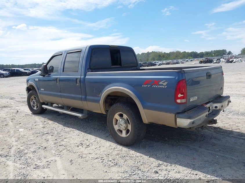 2005 Ford F-250 Lariat/Xl/Xlt blue truck diesel 1FTSW21P45ED01265 photo #4
