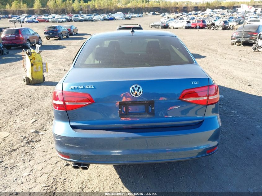 2015 Volkswagen Jetta 2.0L Tdi Sel VIN: 3VWLA7AJ8FM302813 Lot: 43349451